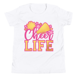 Cheer Life Shirt, Cheerleader Shirt, Cheerleading Shirt, Youth Short Sleeve T-Shirt