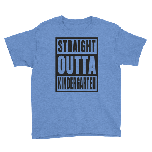 Straight Outta Kindergarten T-shirt, Youth Short Sleeve T-Shirt