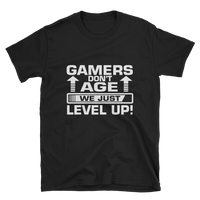 Gamers Don't Age We Just Level Up Shirt, I Don't Age I Just Level Up Gaming Shirt, Gaming T-shirt, Gamers T-shirt, Gaming T-shirt, Gamer Shirt, Gamer Gift, Game Controller Shirt, Short-Sleeve Unisex T-Shirt