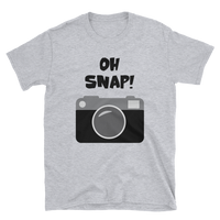 Oh Snap Camera T-shirt, Short-Sleeve Unisex T-Shirt