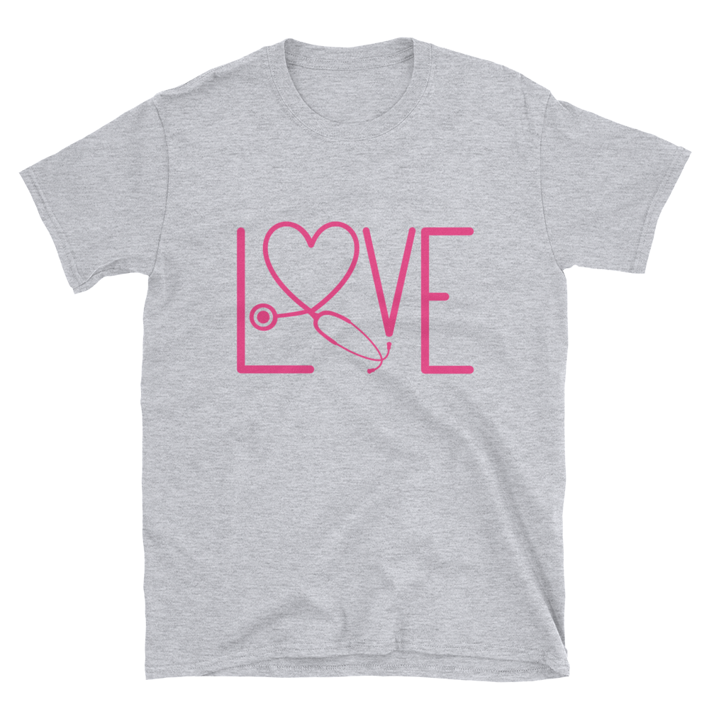 NURSE DOCTOR LOVE T SHIRT - Short-Sleeve Unisex T-Shirt