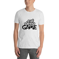Eat Sleep Game, Gamers T-shirt, Gaming T-shirt, Gamer Shirt, Gamer Gift, Short-Sleeve Unisex T-Shirt
