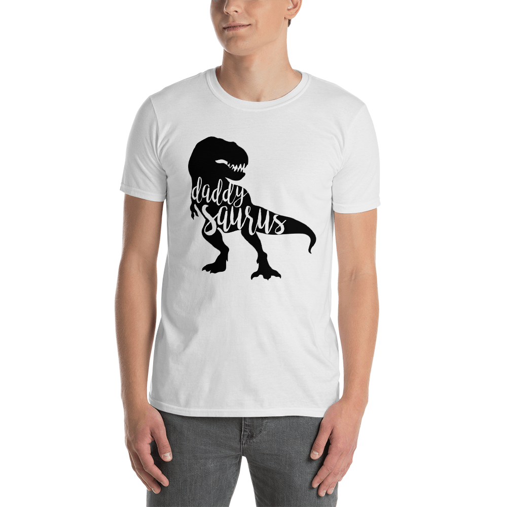 Daddy Saurus T-shirt, Daddy Dinosaur Shirt, Daddysaurus Shirt, Dad Gift, Father's Day Gift, Man's Gift, Short-Sleeve Unisex T-Shirt