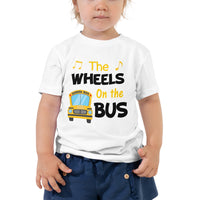 The Wheels On the Bus Shirt, School Shirt, Back to School Shirt, Toddler Short Sleeve Tee