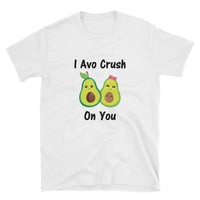 I AVO Crush On You T shirt, Avocado T shirt, Funny Avocado Shirt, Short-Sleeve Unisex T-Shirt