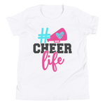 Cheer Life Shirt, Cheerleader Shirt, Cheerleading Shirt, Youth Short Sleeve T-Shirt