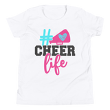 Cheer Life Shirt, Cheerleader Shirt, Cheerleading Shirt, Youth Short Sleeve T-Shirt