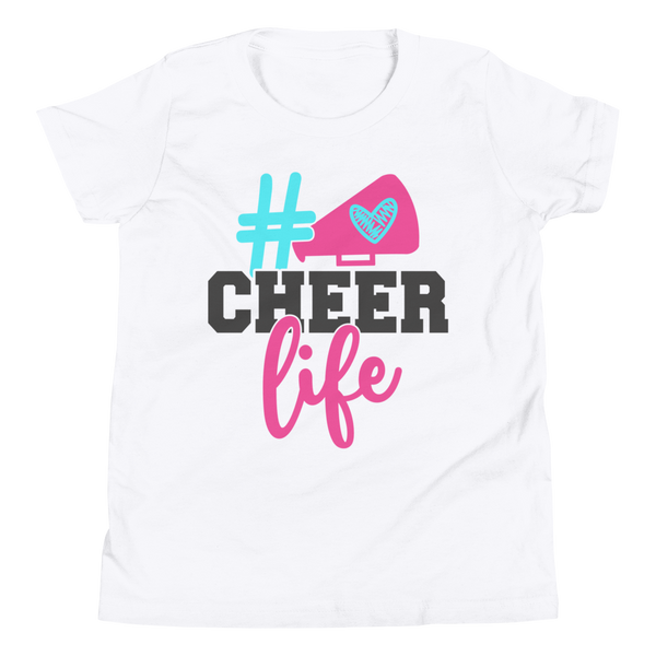 Cheer Life Shirt, Cheerleader Shirt, Cheerleading Shirt, Youth Short Sleeve T-Shirt